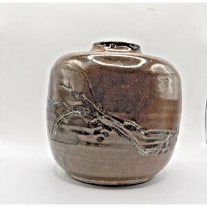 Studio Pottery Signed Vase Pot, Substantial Size, Vintage, Mid Century Modern